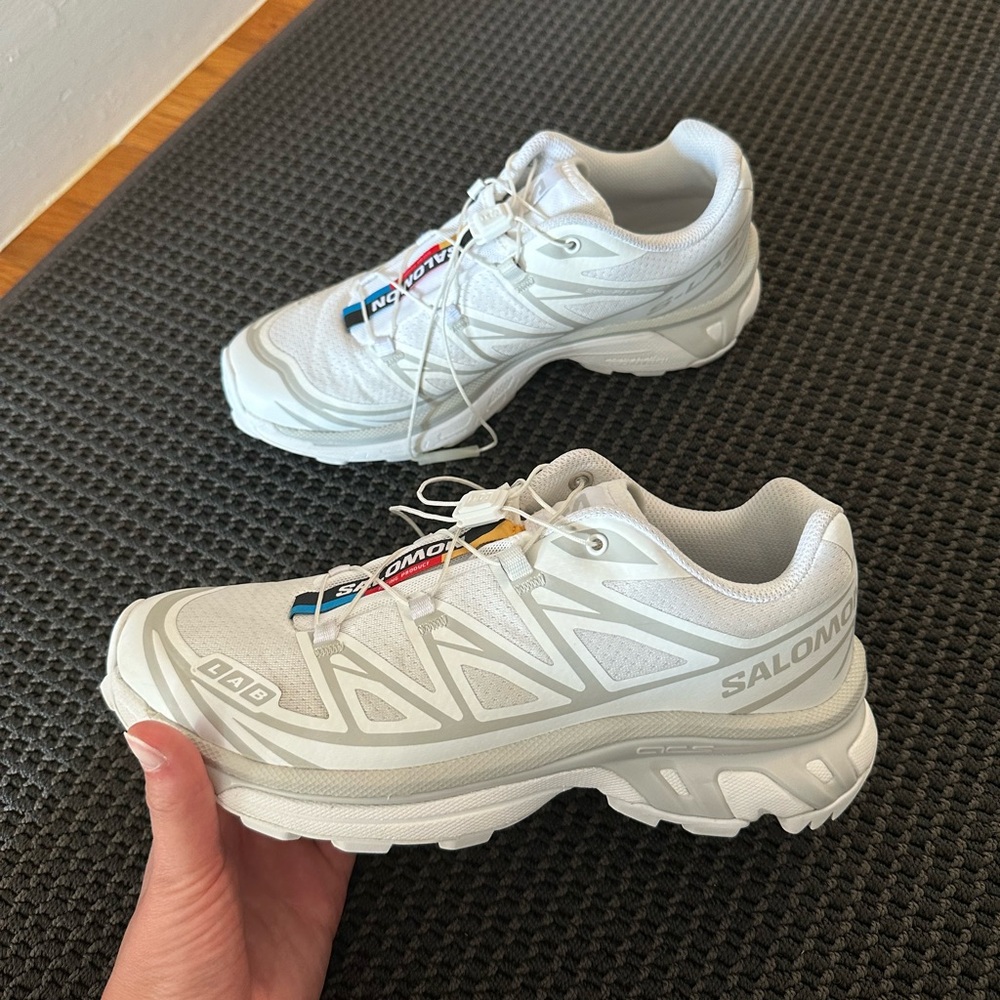 Salomon Xt-6 Sportstyle White Lunar Rock 39 1/3 US w7.5